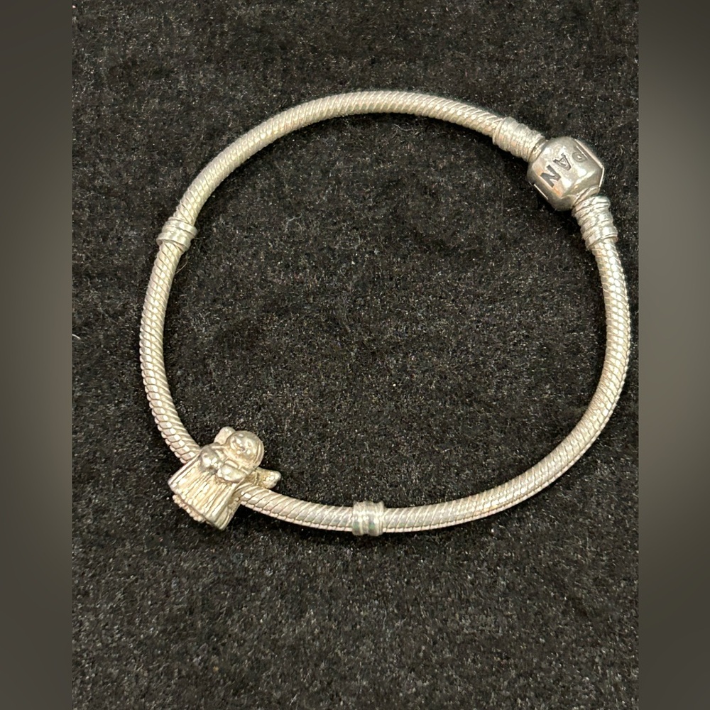 Pandora 925 ALE Bracelet w/ “Angel of Hope” Charm